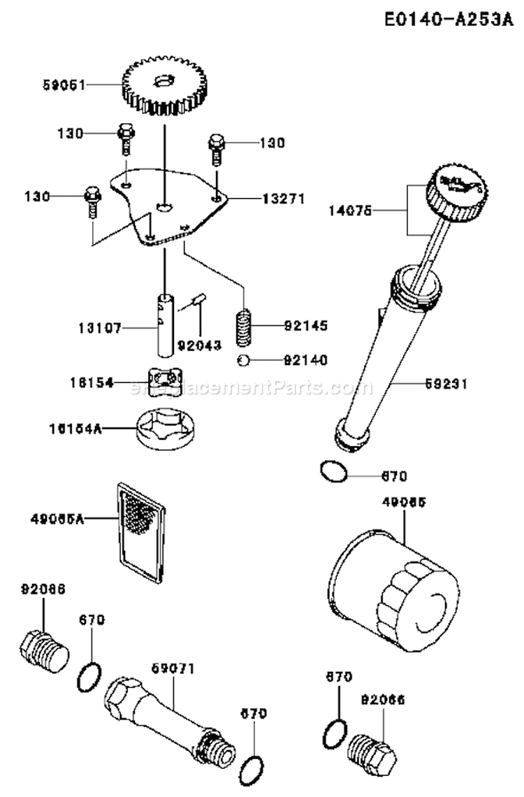 Page I Diagram and Parts List for FH430V DS50 Kawasaki Engine