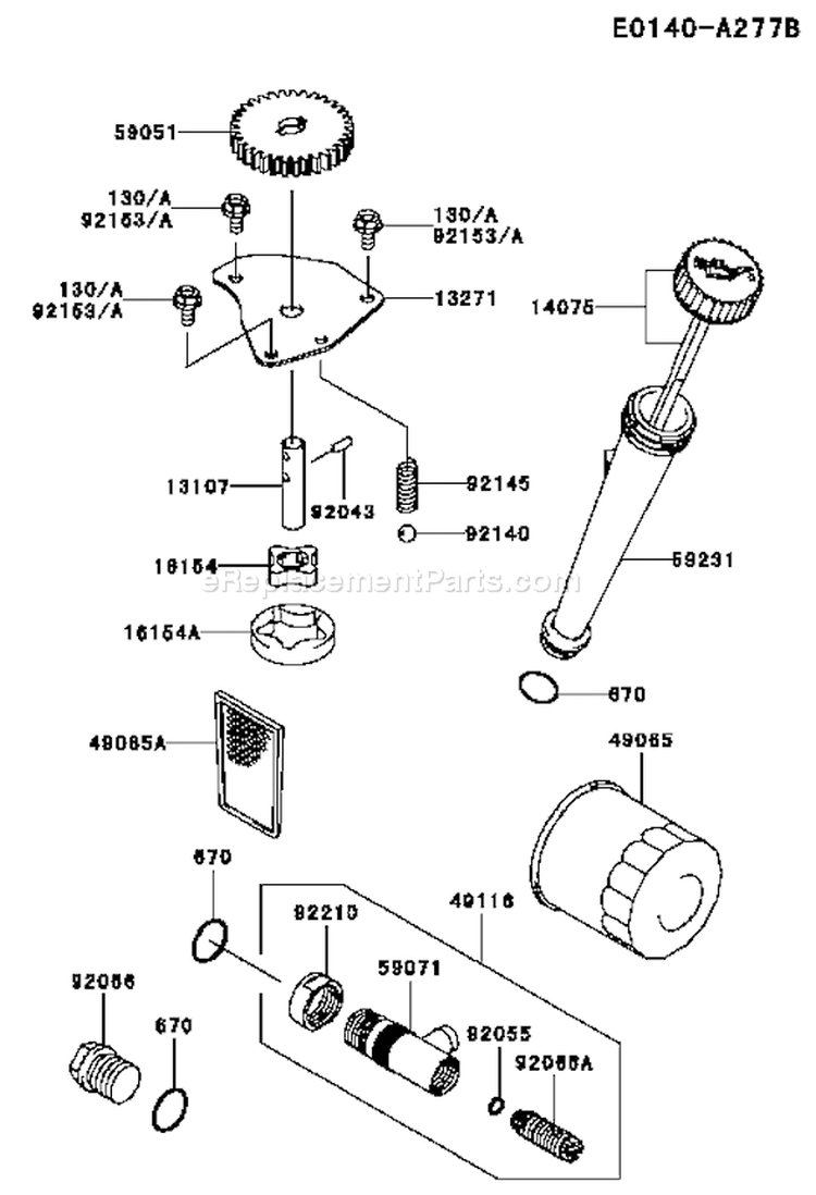 Page I Diagram and Parts List for FH430V ES06 Kawasaki Engine