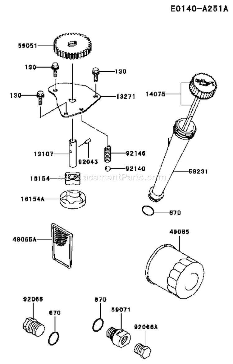 Page I Diagram and Parts List for FH430V GS51 Kawasaki Engine