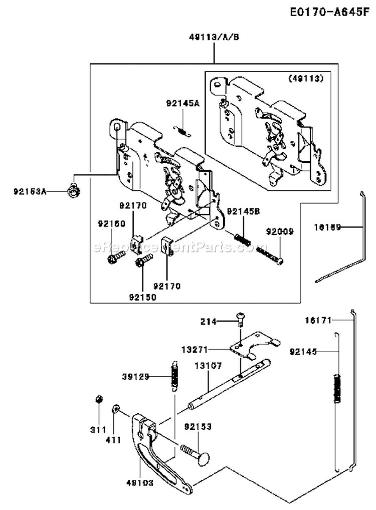 Page C Diagram and Parts List for FH430V JS51 Kawasaki Engine