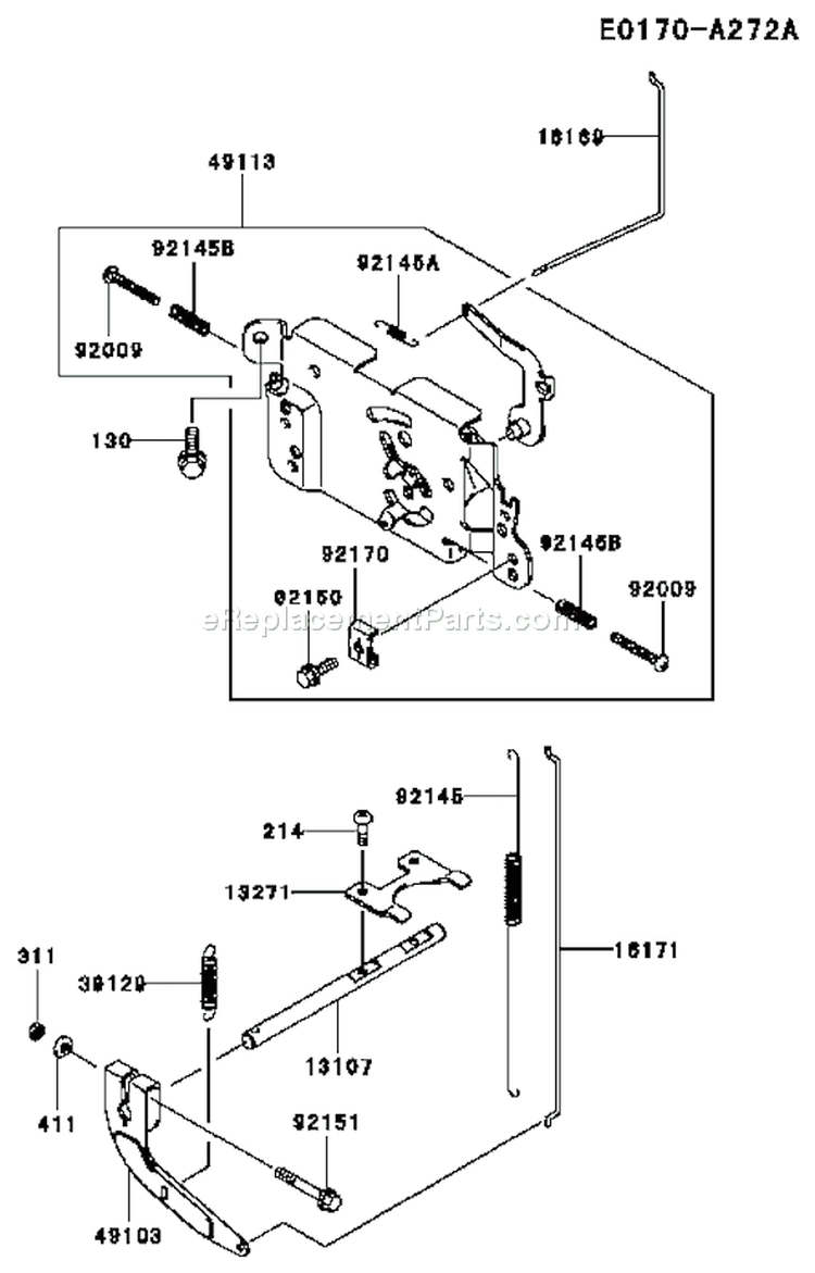 Page C Diagram and Parts List for FH451V AS03 Kawasaki Engine
