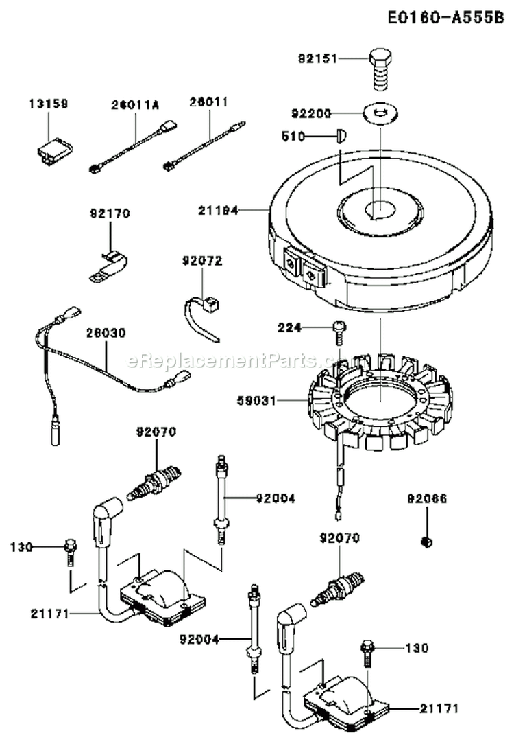 Page F Diagram and Parts List for FH451V AS09 Kawasaki Engine