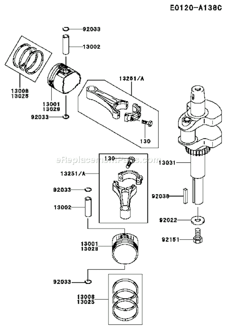 Page J Diagram and Parts List for FH451V AS02 Kawasaki Engine