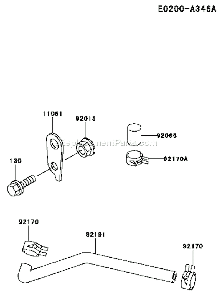 Page G Diagram and Parts List for FH451V BS12 Kawasaki Engine