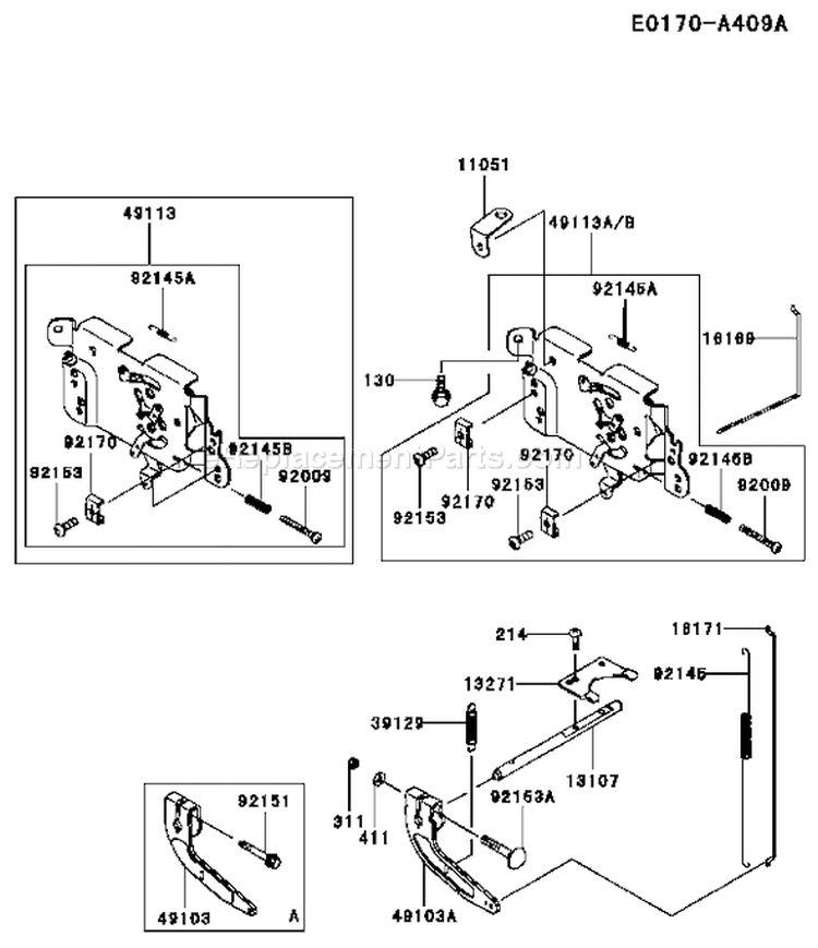 Page C Diagram and Parts List for FH451V AS15 Kawasaki Engine