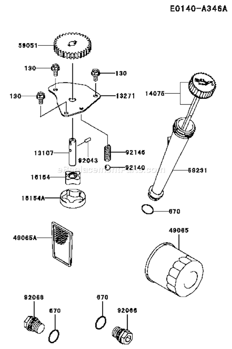 Page I Diagram and Parts List for FH480V BS23 Kawasaki Engine