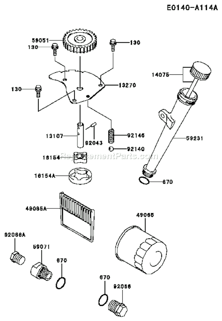 Page I Diagram and Parts List for FH500V AS13 Kawasaki Engine