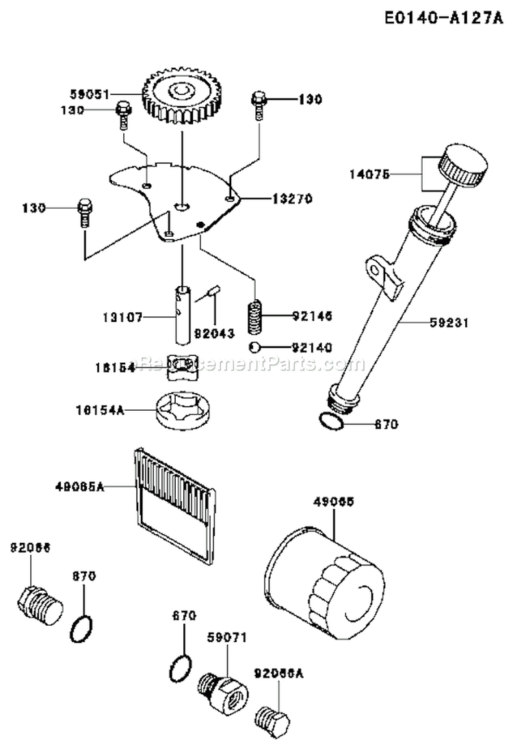 Page I Diagram and Parts List for FH500V AS18 Kawasaki Engine