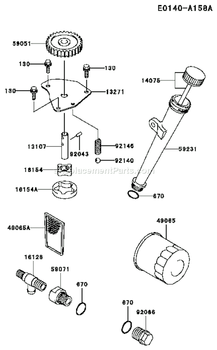 Page I Diagram and Parts List for FH500V AS21 Kawasaki Engine