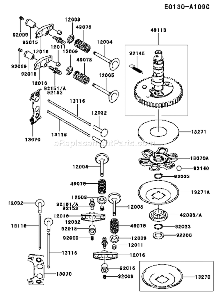 Page L Diagram and Parts List for FH500V AS26 Kawasaki Engine