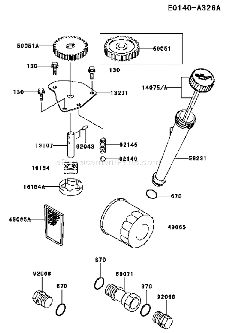 Page I Diagram and Parts List for FH500V AS26 Kawasaki Engine