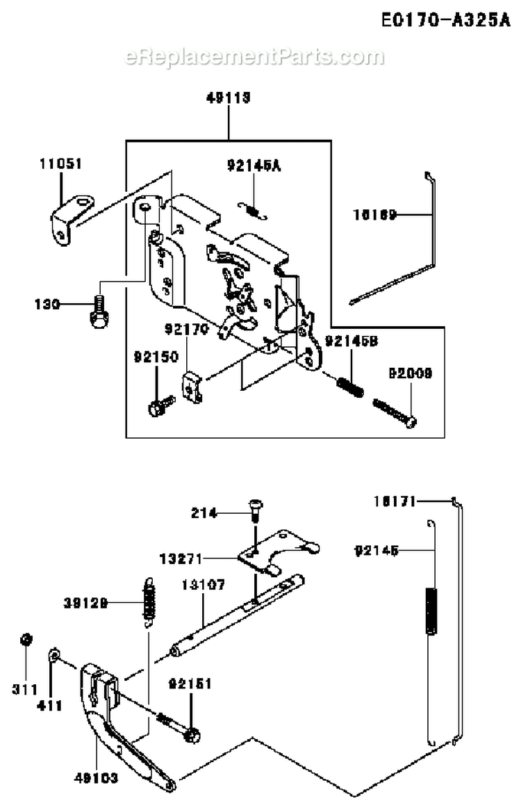 Page C Diagram and Parts List for FH500V AS27 Kawasaki Engine