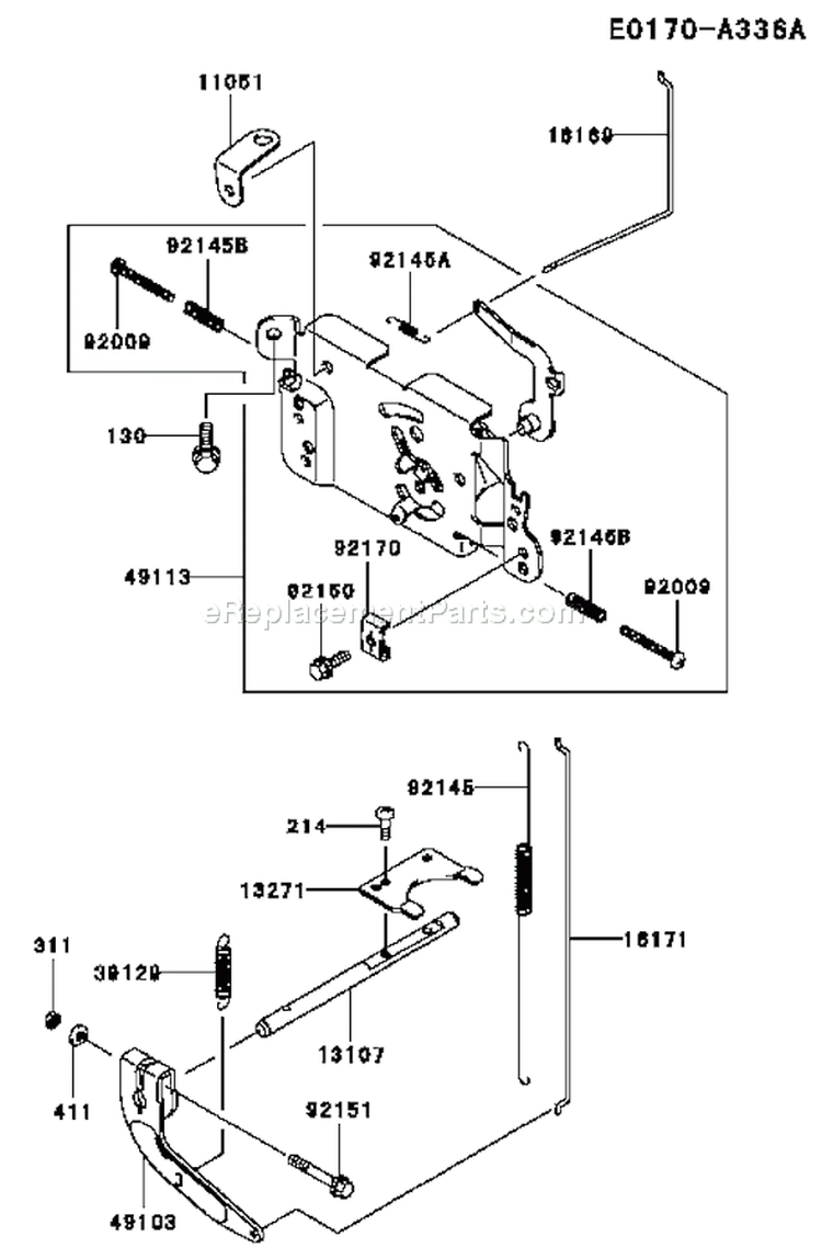 Page C Diagram and Parts List for FH451V AS13 Kawasaki Engine