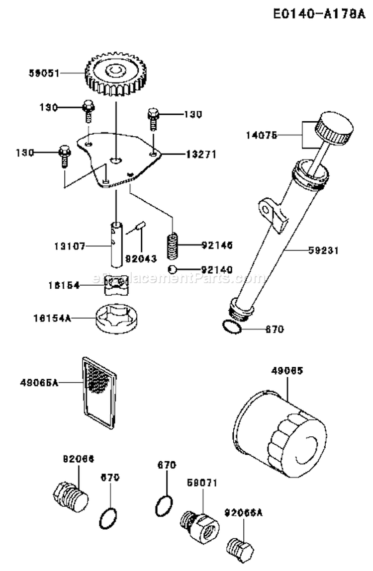 Page I Diagram and Parts List for FH500V AS35 Kawasaki Engine