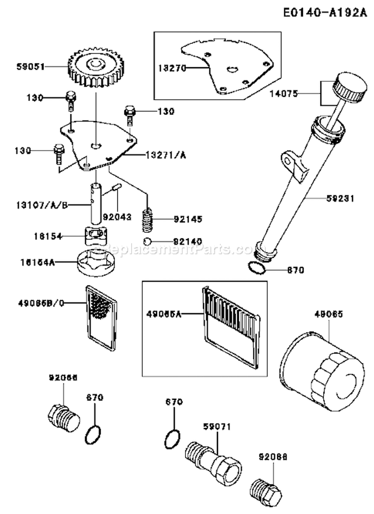 Page I Diagram and Parts List for FH500V BS06 Kawasaki Engine