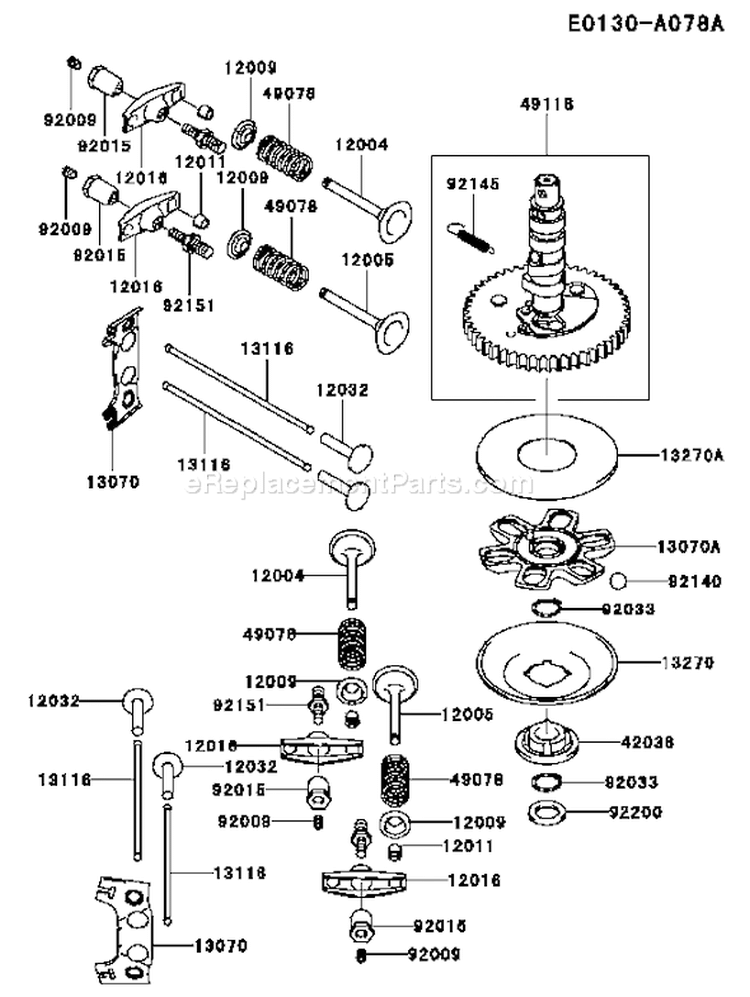 Page L Diagram and Parts List for FH500V AS02 Kawasaki Engine