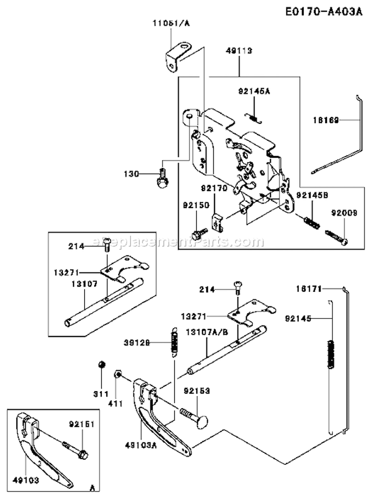 Page C Diagram and Parts List for FH500V AS24 Kawasaki Engine