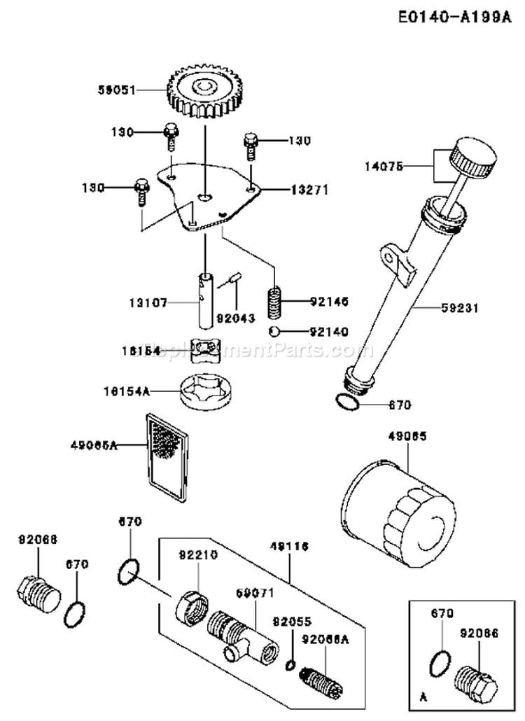 Page I Diagram and Parts List for FH500V AS24 Kawasaki Engine