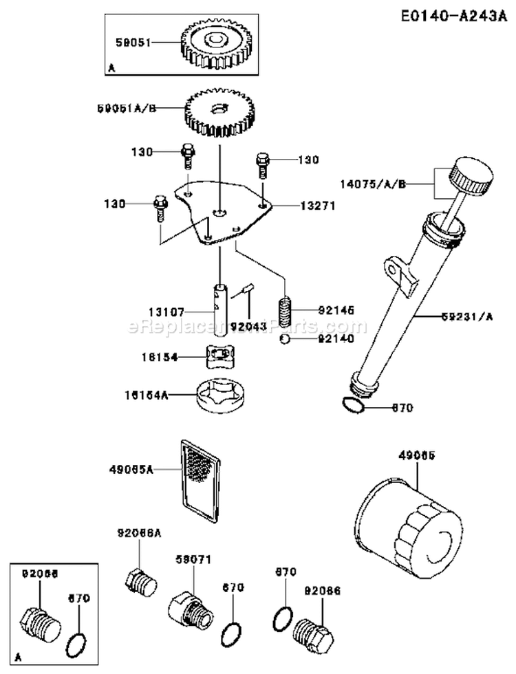 Page I Diagram and Parts List for FH500V AS31 Kawasaki Engine