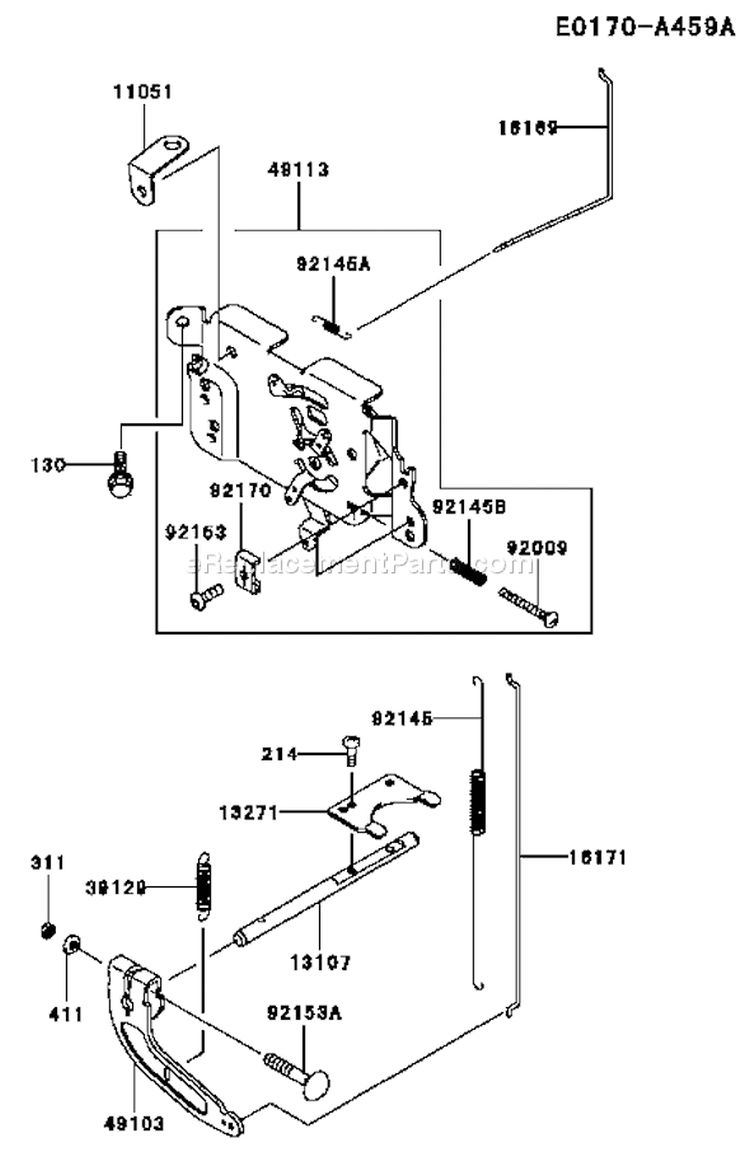 Page C Diagram and Parts List for FH531V-AS10  Kawasaki Engine