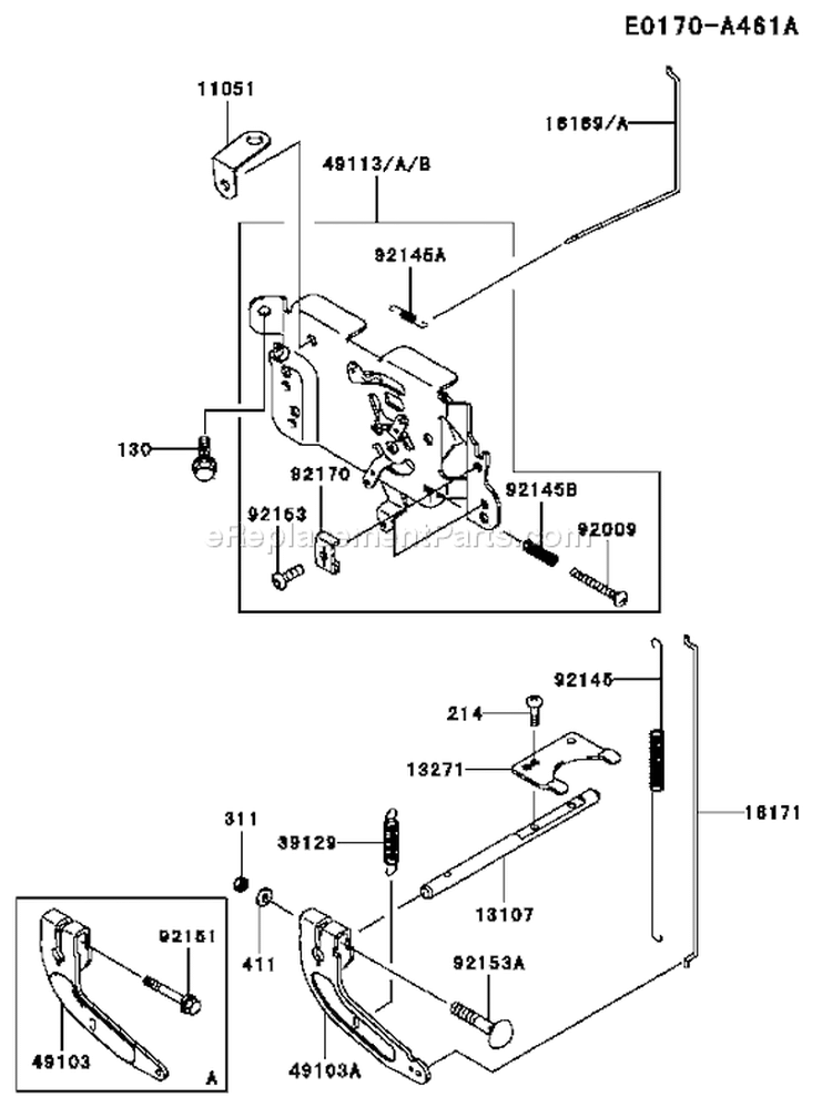 Page C Diagram and Parts List for FH531V-AS06  Kawasaki Engine