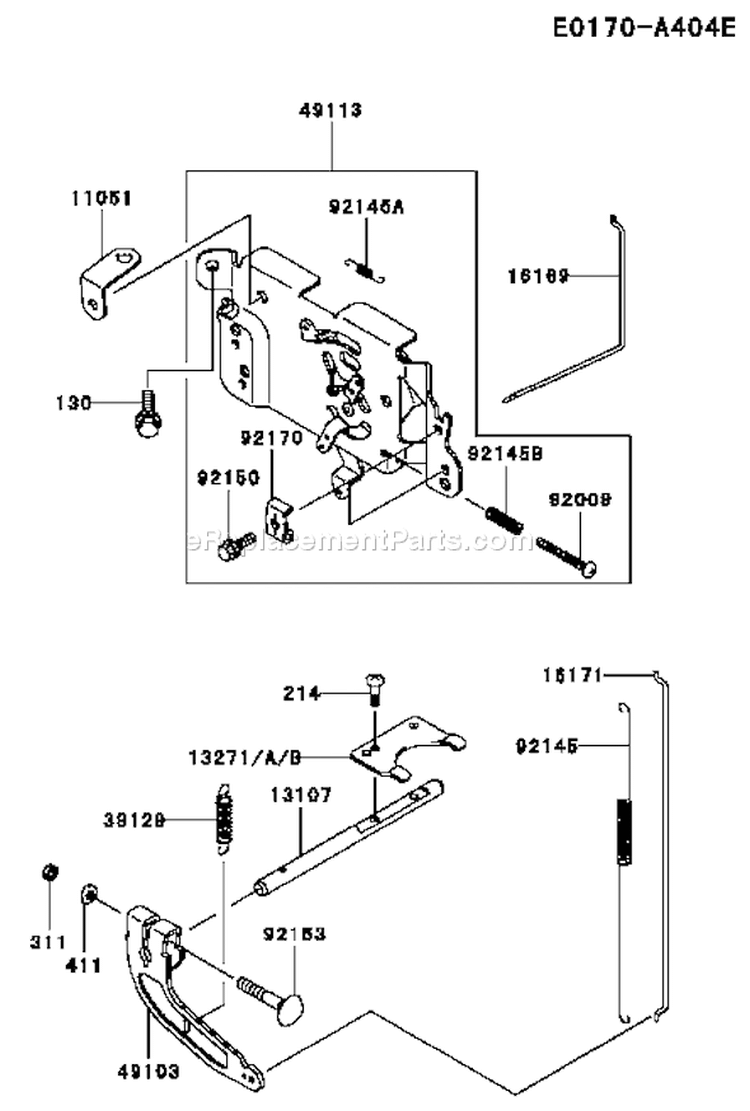 Page C Diagram and Parts List for FH531V-ES50  Kawasaki Engine