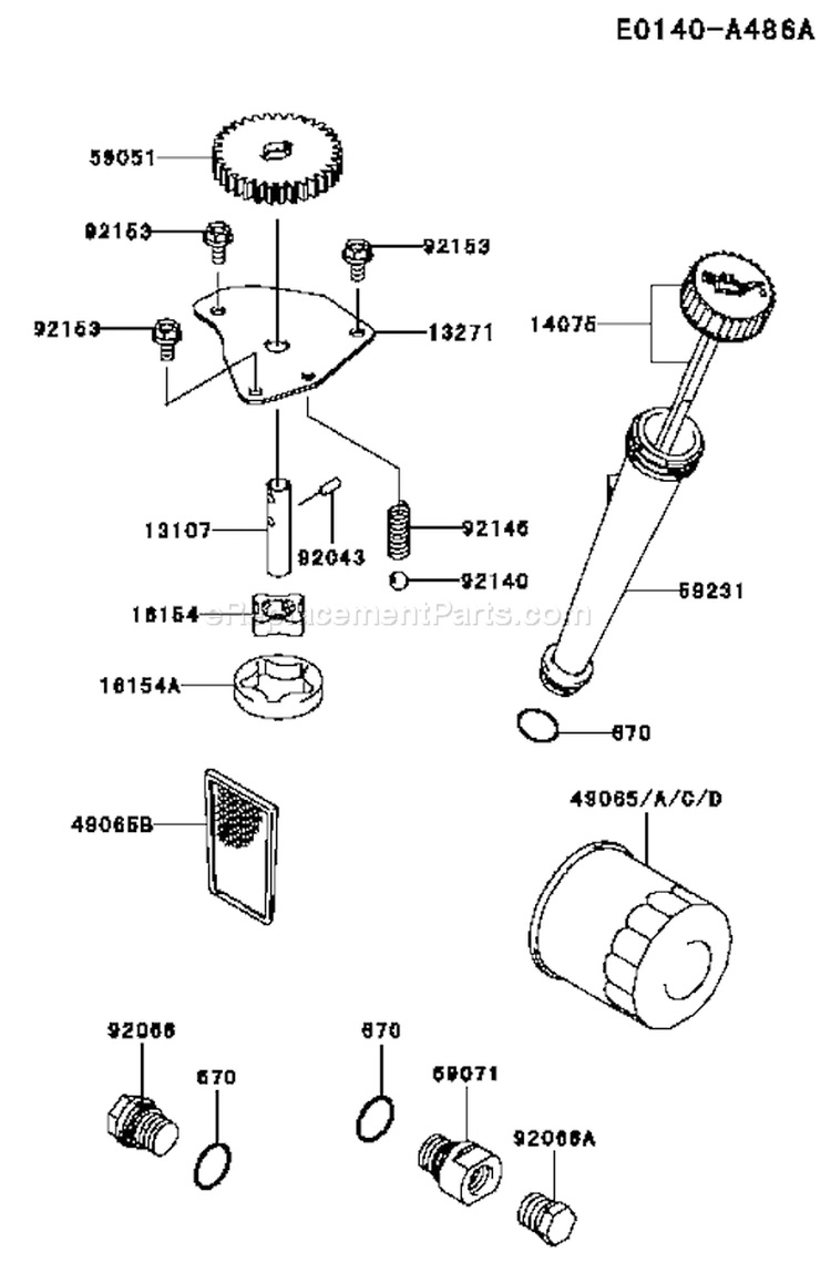 Page I Diagram and Parts List for FH541V AS43 Kawasaki Engine