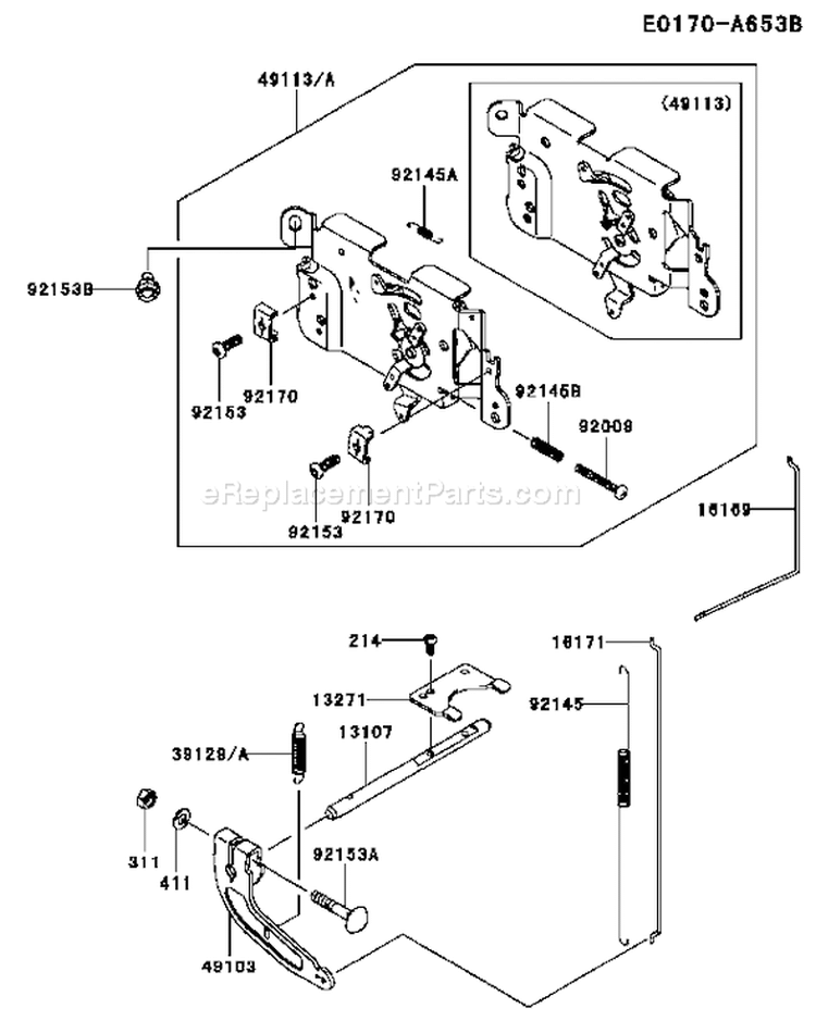 Page C Diagram and Parts List for FH541V AS53 Kawasaki Engine