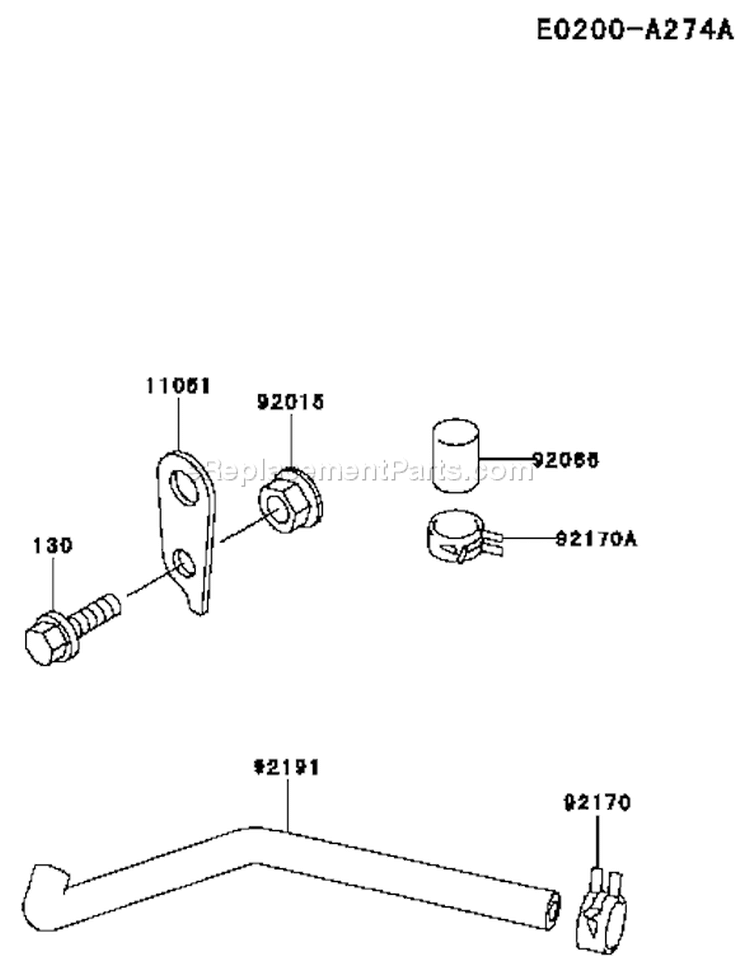 Page G Diagram and Parts List for FH541V-AS06  Kawasaki Engine
