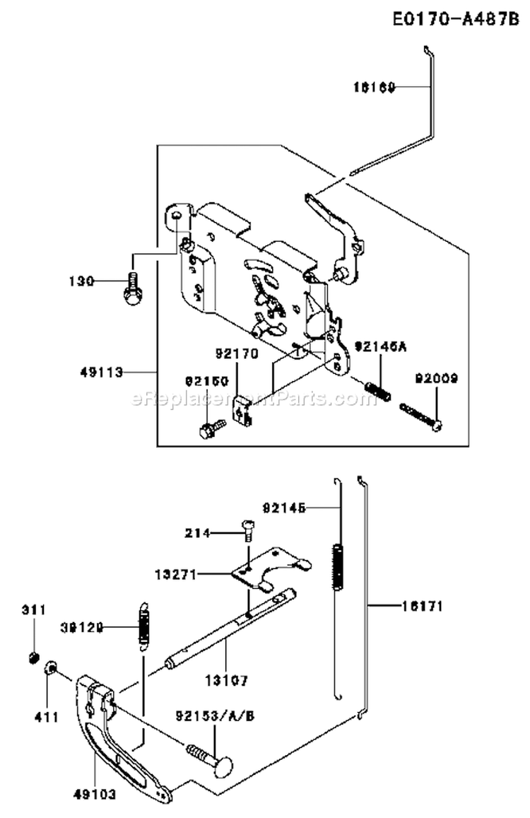 Page C Diagram and Parts List for FH541V-BS24  Kawasaki Engine