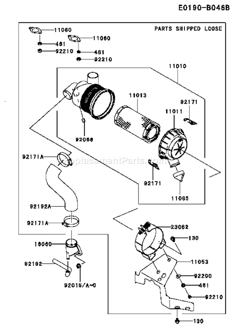 Page A Diagram and Parts List for FH541V BS52 Kawasaki Engine