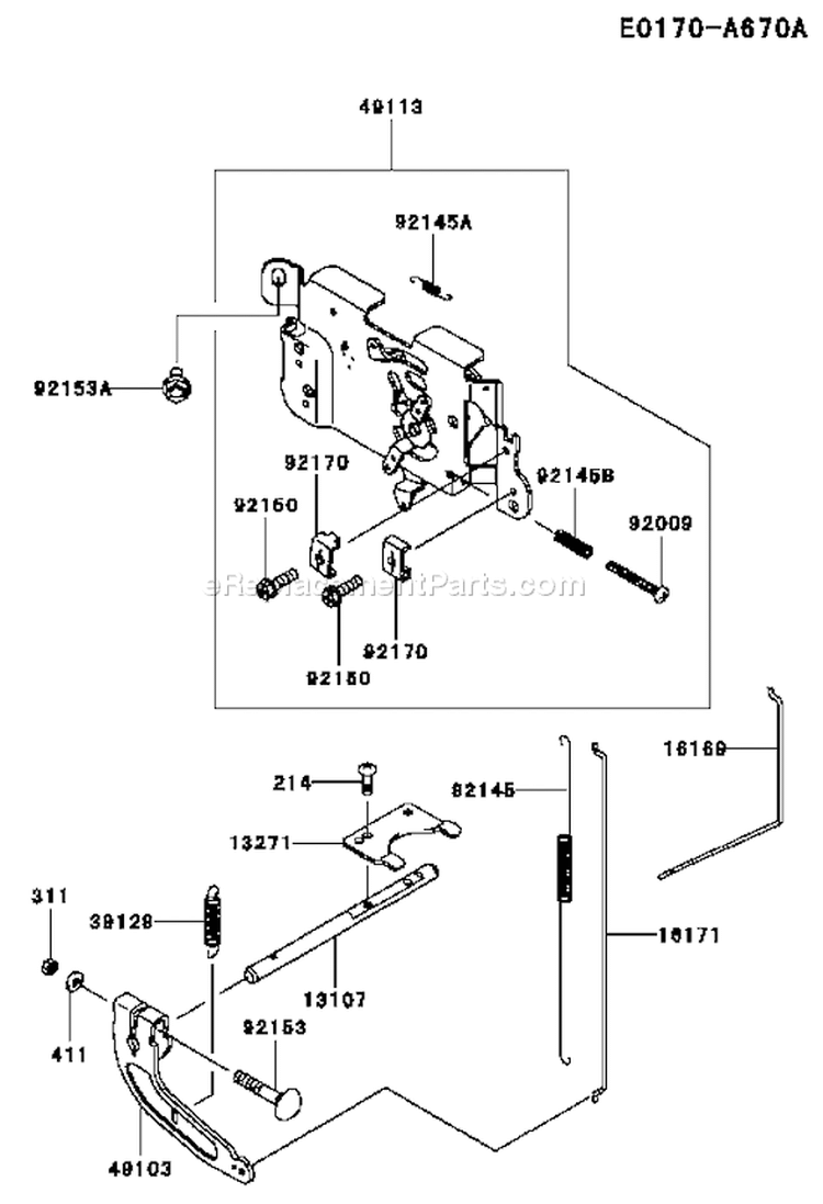 Page C Diagram and Parts List for FH541V DS37 Kawasaki Engine