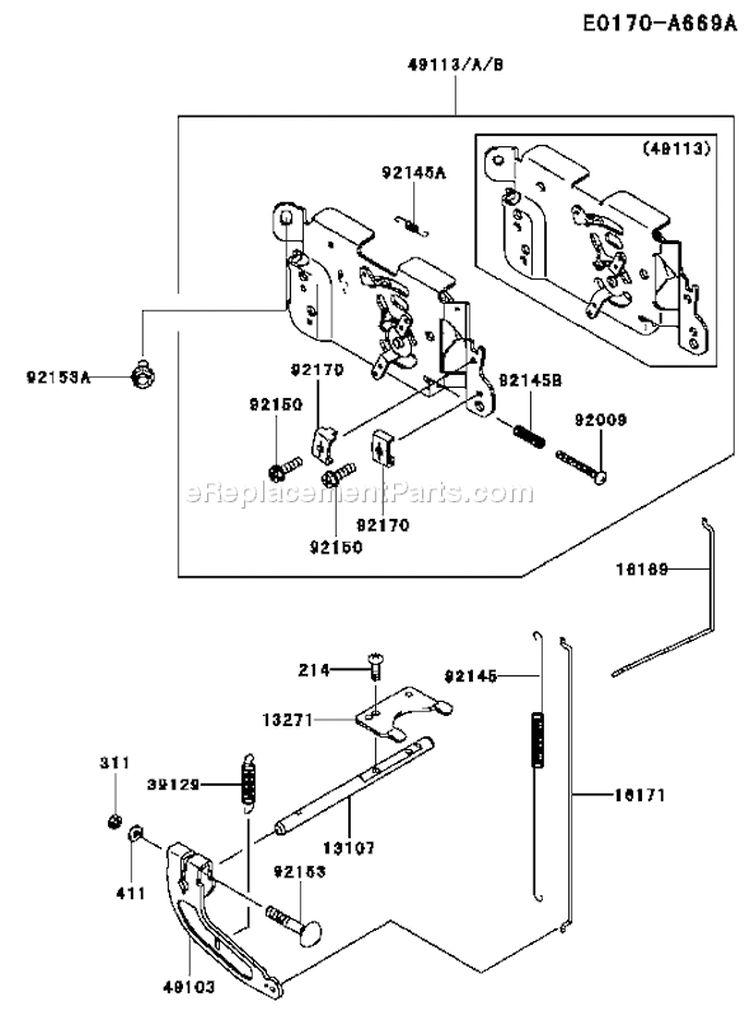 Page C Diagram and Parts List for FH541V DS38 Kawasaki Engine