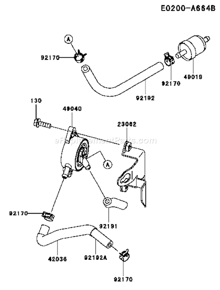 Page G Diagram and Parts List for FH580V AS60 Kawasaki Engine