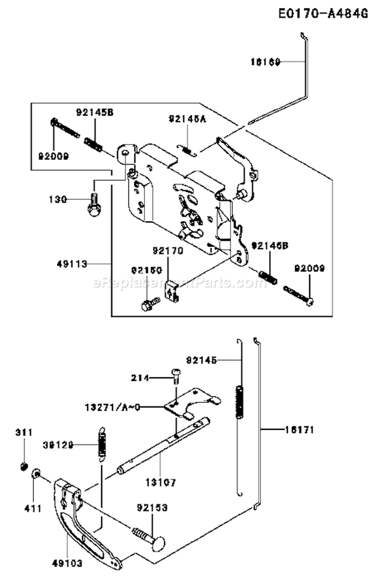 Page C Diagram and Parts List for FH580V CS21 Kawasaki Engine