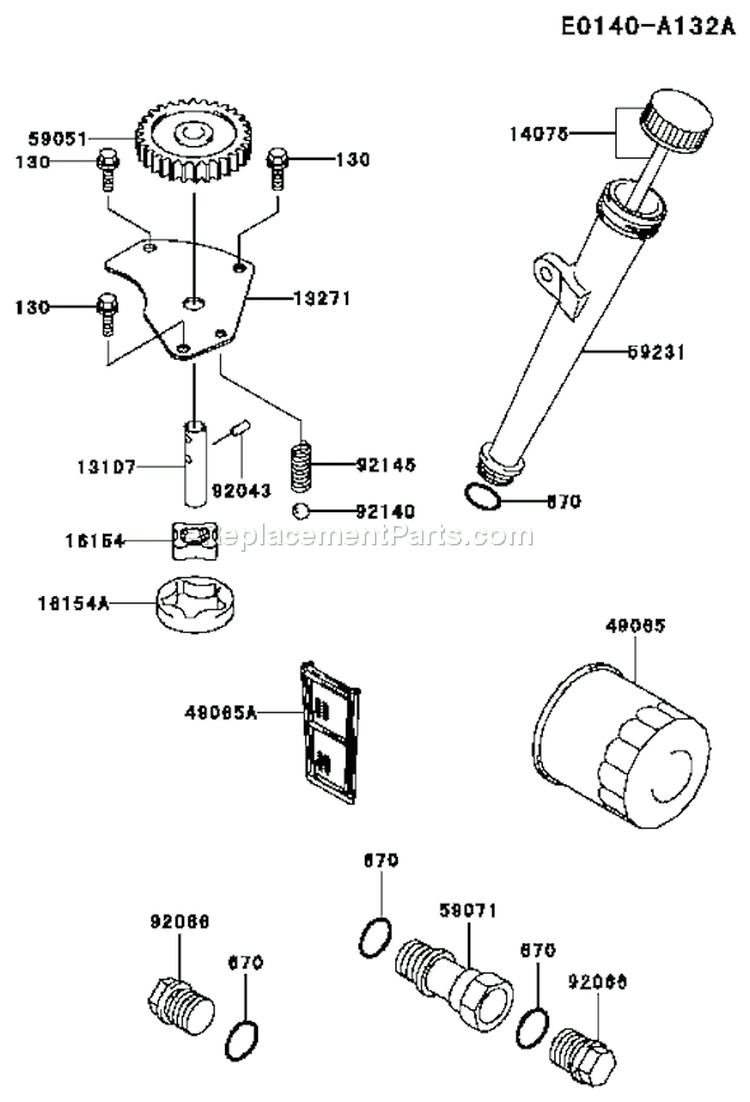Page I Diagram and Parts List for FH601V AS07 Kawasaki Engine