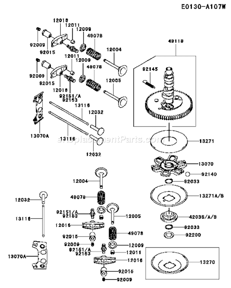 Page L Diagram and Parts List for FH601V BS20 Kawasaki Engine