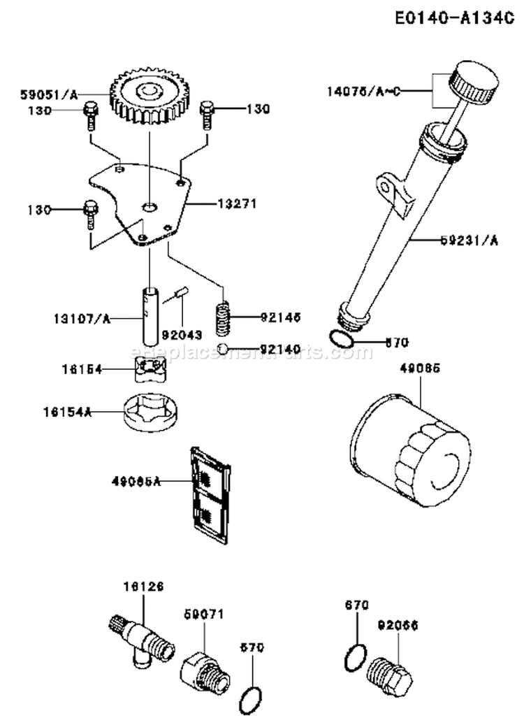 Page I Diagram and Parts List for FH601V BS05 Kawasaki Engine