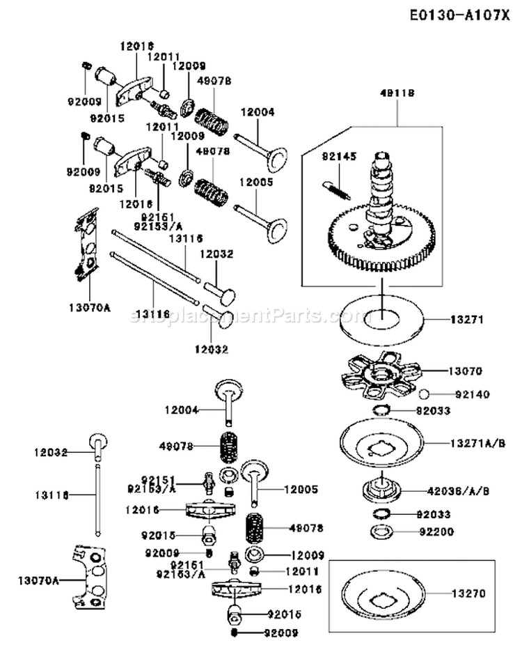 Page L Diagram and Parts List for FH601V FS11 Kawasaki Engine