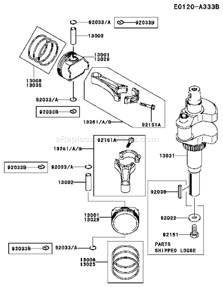 Page J Diagram and Parts List for FH601V FS09 Kawasaki Engine