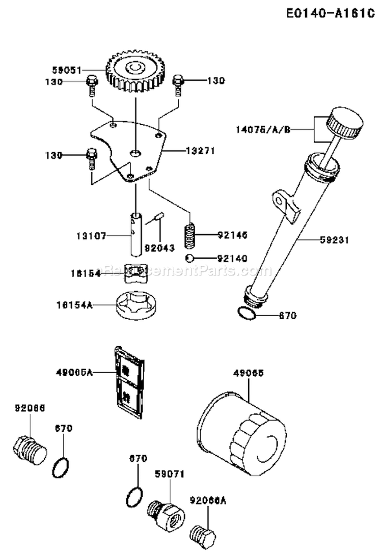 Page I Diagram and Parts List for FH641V AS17 Kawasaki Engine