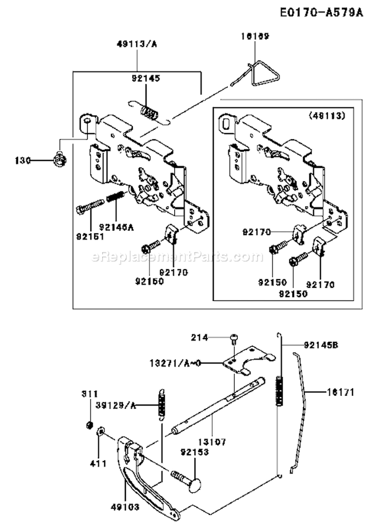 Page C Diagram and Parts List for FH641V AG80 Kawasaki Engine