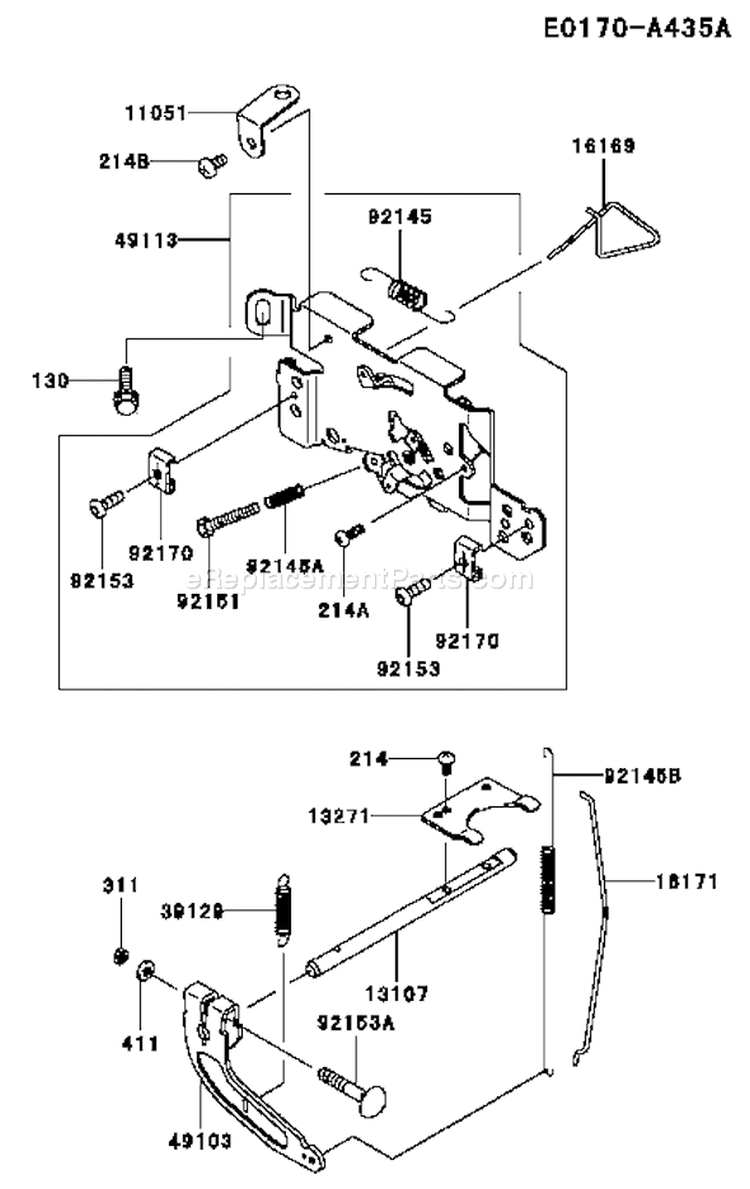 Page C Diagram and Parts List for FH641V AS15 Kawasaki Engine