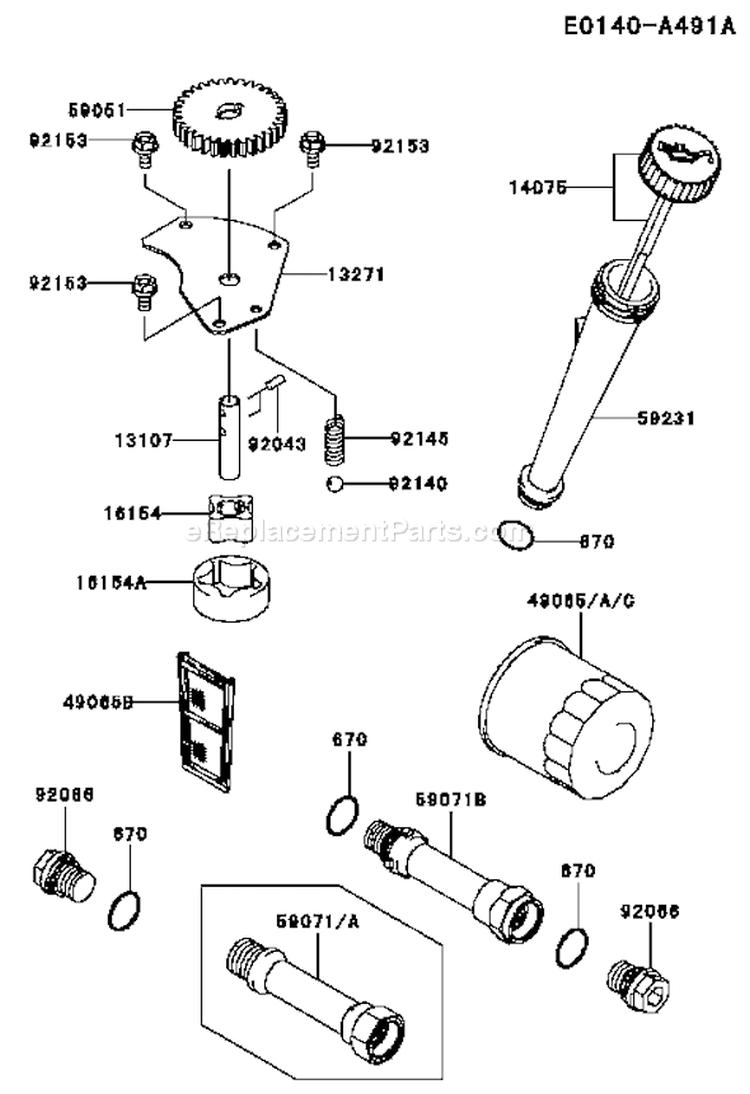 Page I Diagram and Parts List for FH641V BS33 Kawasaki Engine