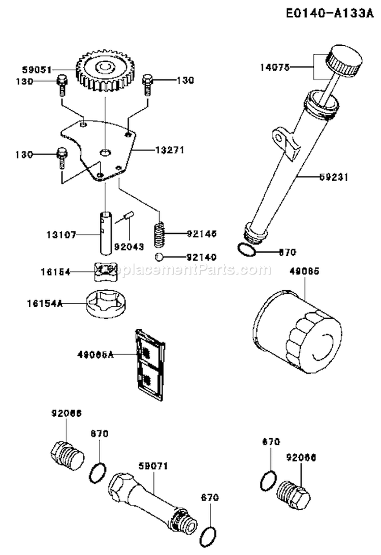 Page I Diagram and Parts List for FH641V AS50 Kawasaki Engine
