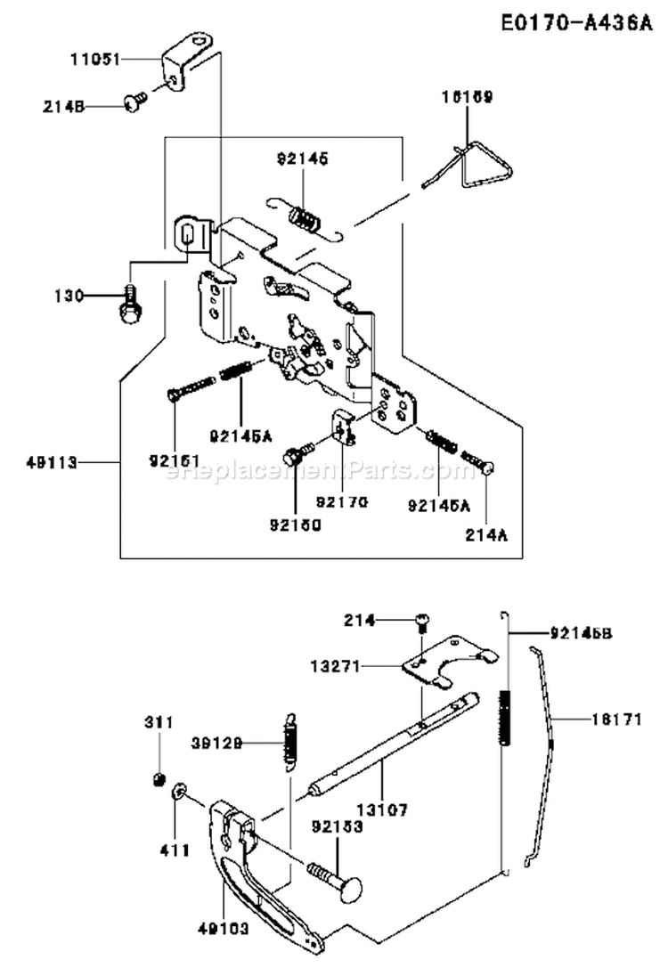 Page C Diagram and Parts List for FH641V DS04 Kawasaki Engine
