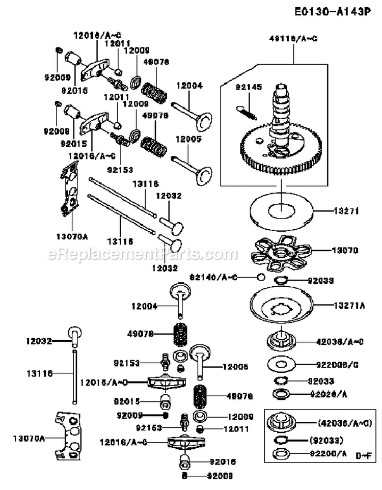 Page L Diagram and Parts List for FH641V DS05 Kawasaki Engine