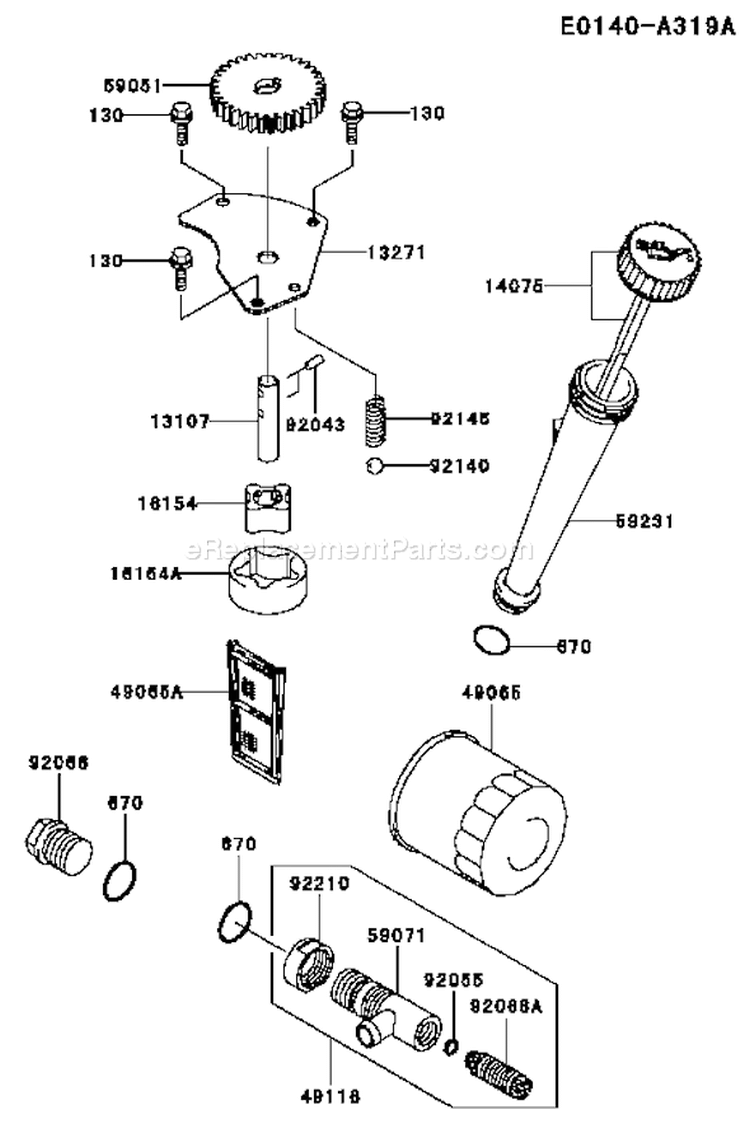 Page I Diagram and Parts List for FH601V CS18 Kawasaki Engine