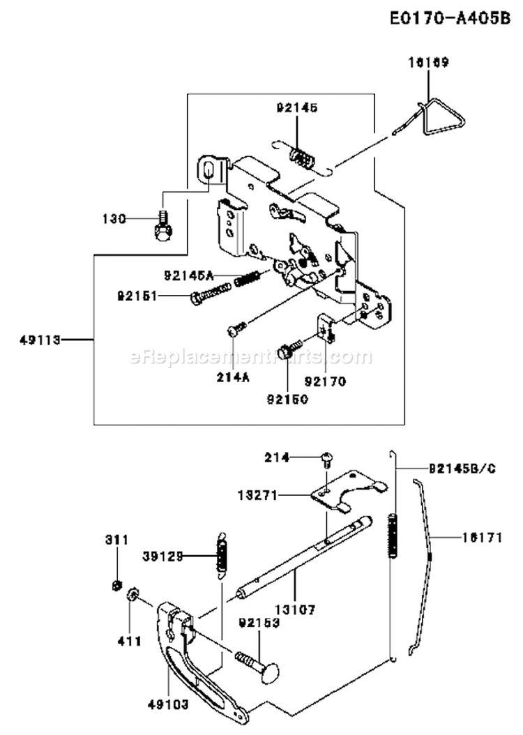 Page C Diagram and Parts List for FH641V CS50 Kawasaki Engine
