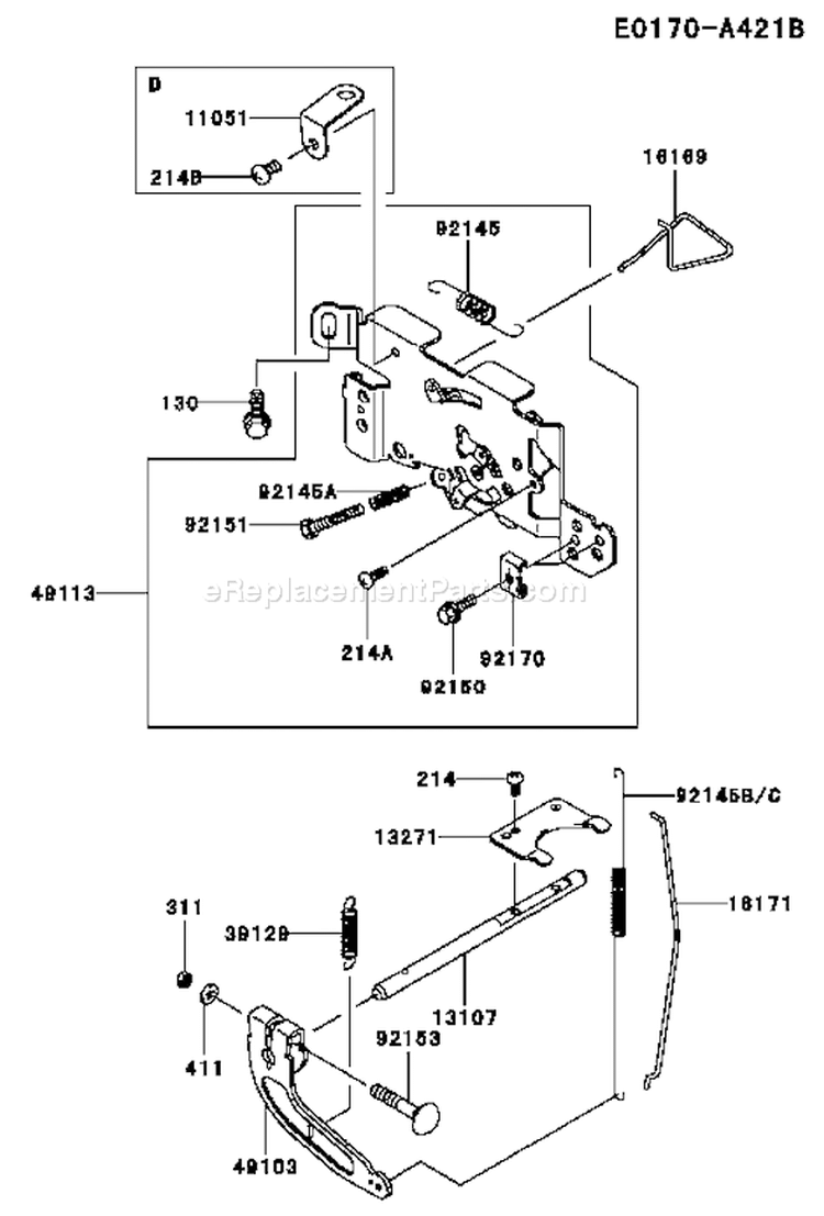 Page C Diagram and Parts List for FH641V ES09 Kawasaki Engine